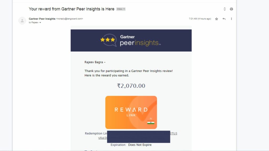 Gartner paid reviews